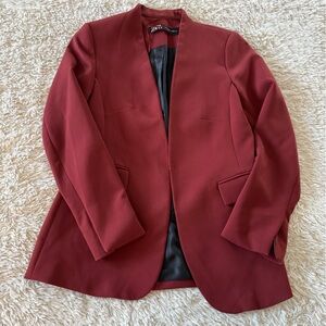 Zara Deep Red Blazer